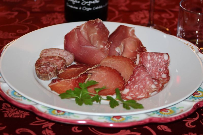 antipasto salumi ristorante Norcia